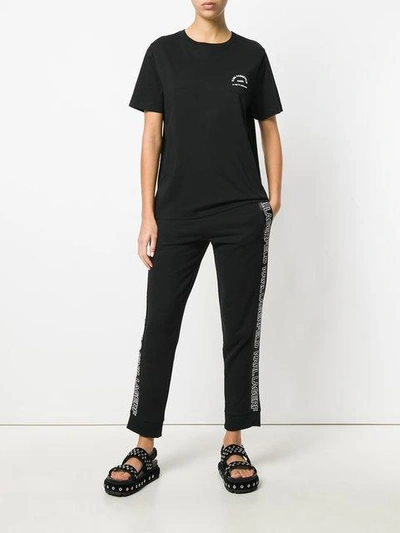 Shop Karl Lagerfeld Logo Pocket T-shirt In Black