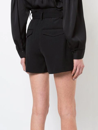 Shop Vince Belted Shorts - Black