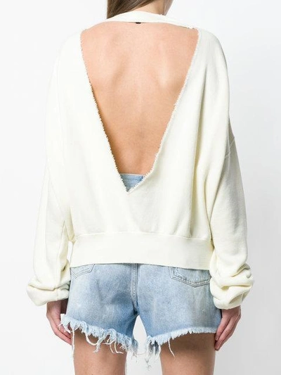 Shop Ben Taverniti Unravel Project Unravel Project Classic Long-sleeve Sweater - Neutrals In Nude & Neutrals