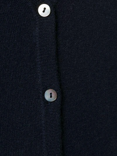 Shop N•peal Cashmere V-neck Cardigan In Blue