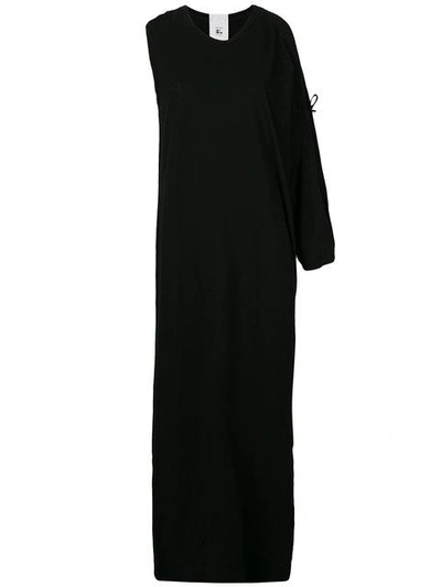 Shop Lost & Found Rooms One Sleeve Long Dress - Black