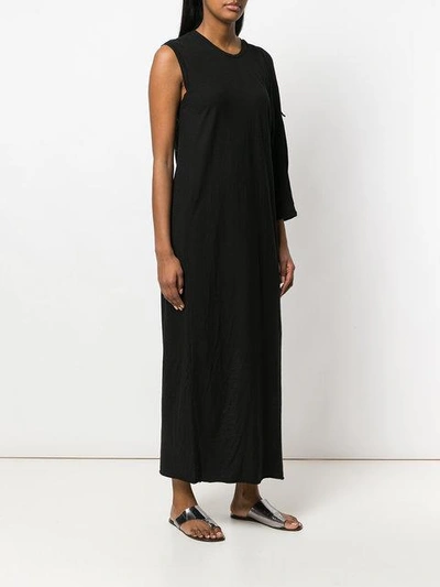 Shop Lost & Found Rooms One Sleeve Long Dress - Black