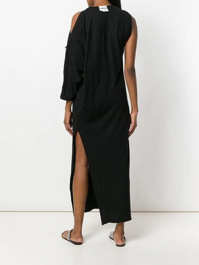 Shop Lost & Found Rooms One Sleeve Long Dress - Black