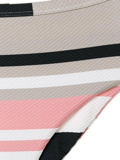 Shop Asceno Bold Striped Bikini Briefs - Multicolour