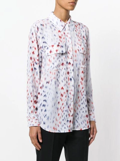 Shop Equipment Printed Patch Pocket Shirt - White