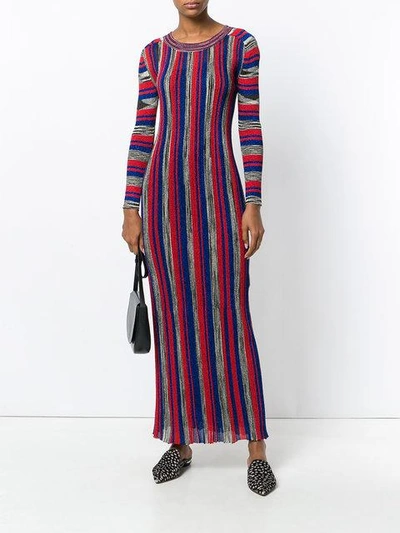 Shop Missoni Striped Fitted Midi Dress