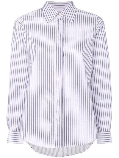Shop Alberto Biani Striped Shirt - White