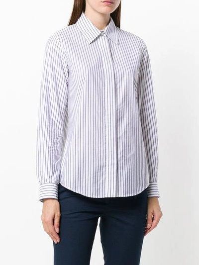 Shop Alberto Biani Striped Shirt - White