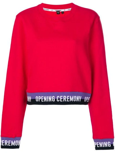 Shop Opening Ceremony Logo Trim Sweatshirt