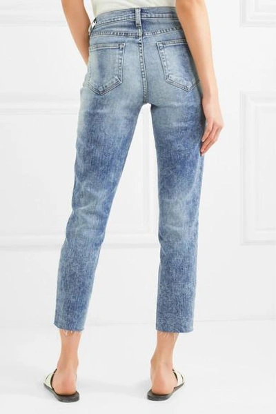 Shop L Agence El Matador High-rise Slim-leg Jeans In Mid Denim