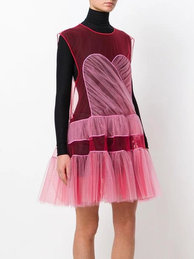 Shop Viktor & Rolf Dress With Hole Short Dress In Pink