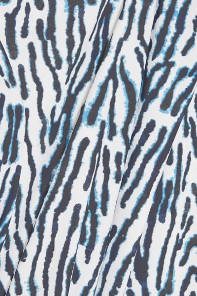 Shop On The Island By Marios Schwab Gialos Leopard-print Swimsuit In Blue