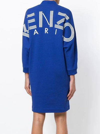 Shop Kenzo Logo Print Sweatshirt Dress