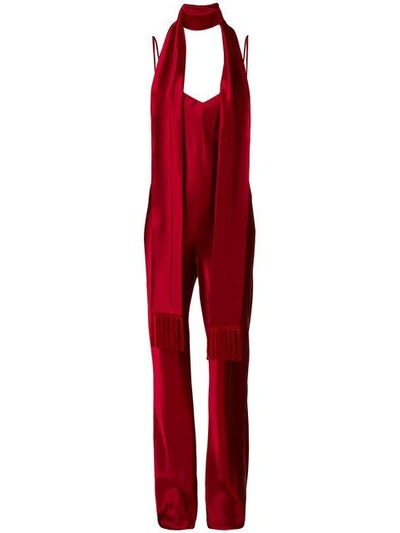 Shop Galvan Cuzco Jumpsuit - Red
