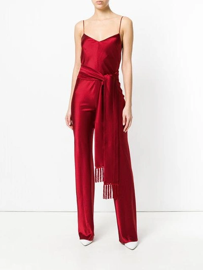 Shop Galvan Cuzco Jumpsuit - Red