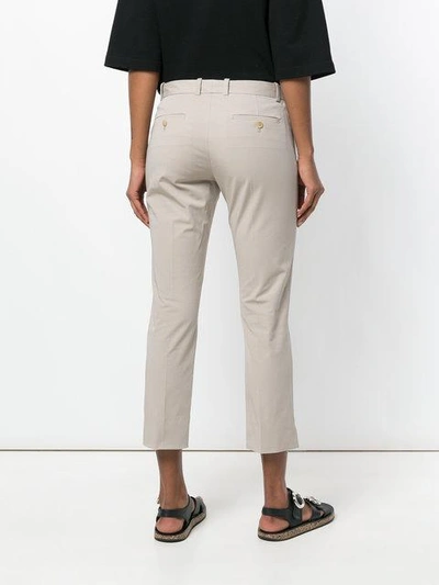 Shop Joseph Slim Cropped Trousers - Neutrals In Nude & Neutrals