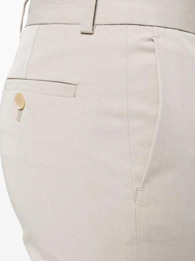 Shop Joseph Slim Cropped Trousers - Neutrals In Nude & Neutrals