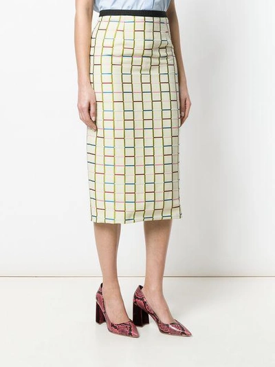 Shop Antonio Marras Fitted Knit Skirt In Neutrals