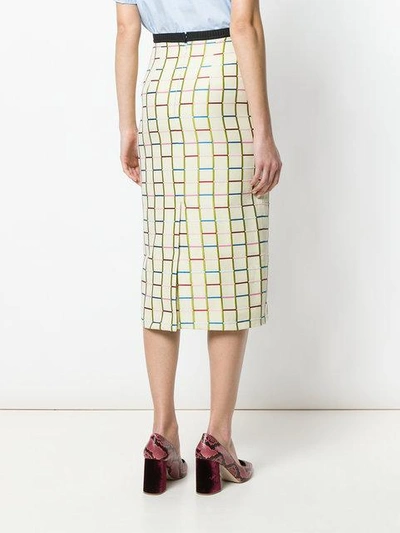 Shop Antonio Marras Fitted Knit Skirt In Neutrals