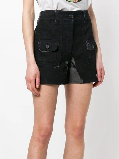 patchy high waist shorts