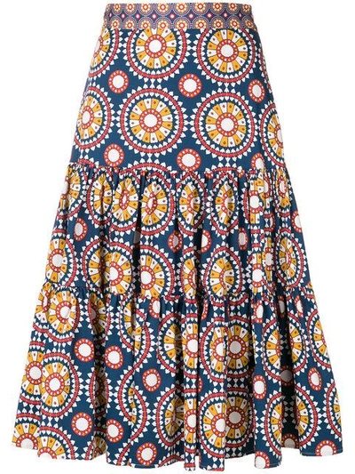 LA DOUBLEJ PRINTED FULL SKIRT SKI0008COT00212543485