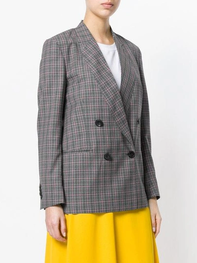 Shop Paul Smith Check Double-breasted Blazer
