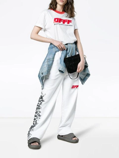 Shop Off-white T-shirt Mit "off"-print - Weiss