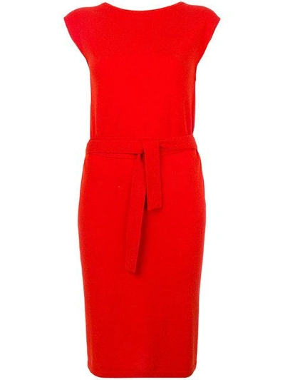 Shop Cashmere In Love Cashmere Colette Knitted Dress - Red
