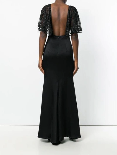 Shop Amen Embellished Detail Dress - Black