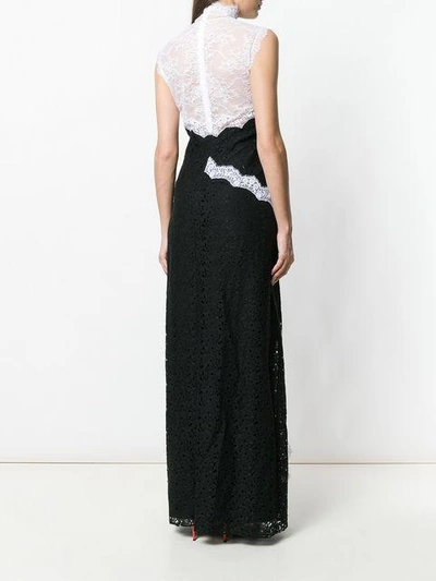 lace insert gown