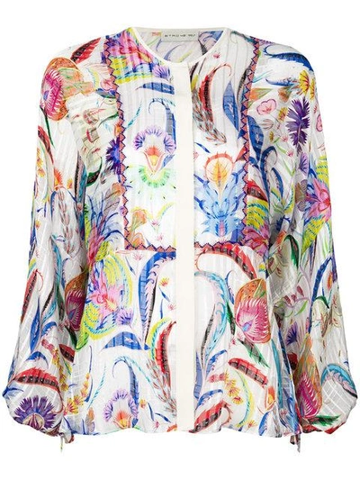 Shop Etro Floral Blouse - Multicolour