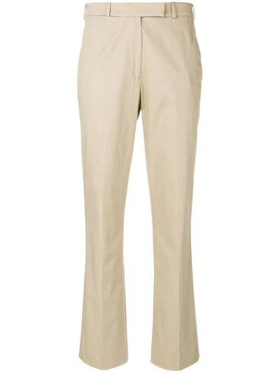 Shop Etro High Waist Tailored Trousers In Neutrals