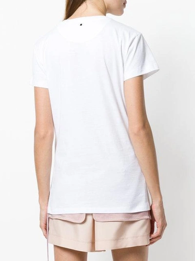Shop Valentino Waveslover T-shirt In White