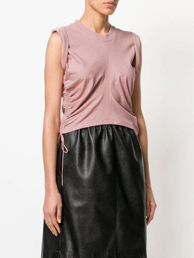 Shop Alexander Wang T T By Alexander Wang Ruched Vest Top - Neutrals