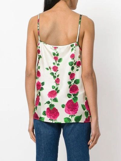 Shop Gucci Rose Garden Print Tank Top