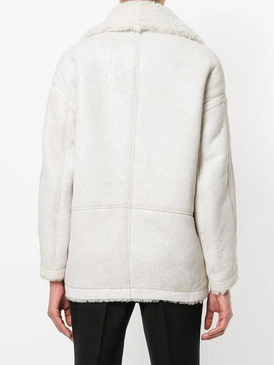 Shop Sylvie Schimmel Forever Shearling Jacket In Neutrals