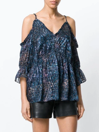 Shop Iro Cold Shoulders Gathered Blouse