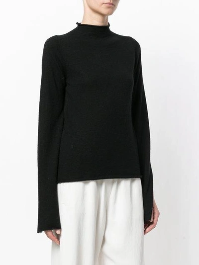 Shop Ursula Conzen Pullover Mit Hohem Kragen - Schwarz In Black