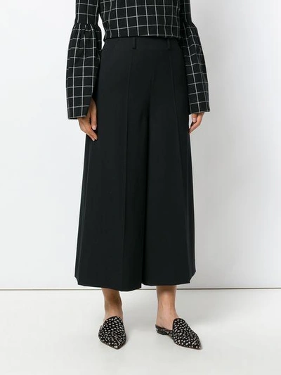 Shop Lanvin Tailored Culottes In Black