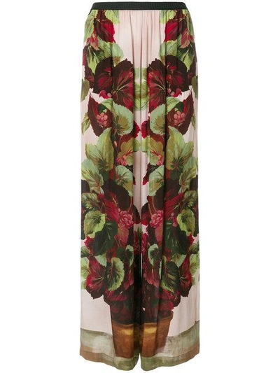 Shop Antonio Marras Floral Print Palazzo Pants - Multicolour