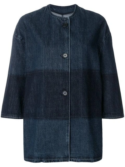 Shop Marni Single Breasted Denim Jacket - Blue