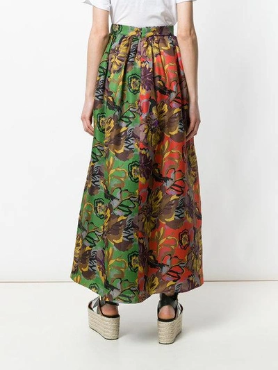 floral print full skirt