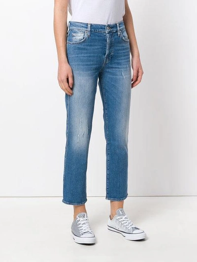 Shop 7 For All Mankind Cropped Straight Leg Jeans