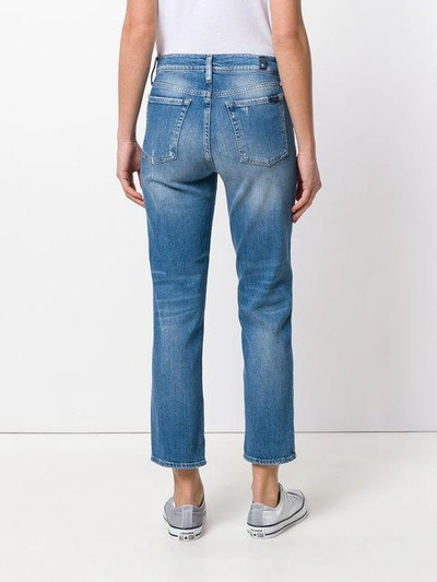 Shop 7 For All Mankind Cropped Straight Leg Jeans