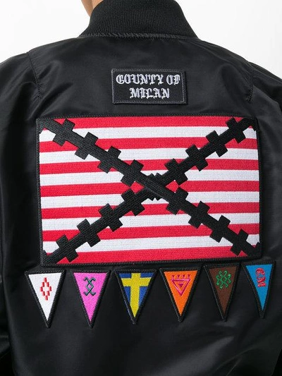 Shop Marcelo Burlon County Of Milan Flags Alpha Ma-1 Bomber Jacket
