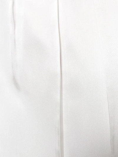 Shop Helmut Lang Ruched Skirt In White