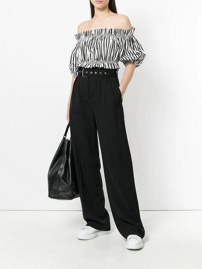 Shop 3.1 Phillip Lim Utility Belted Trousers - Black