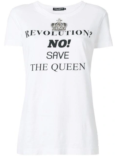 Shop Dolce & Gabbana Save The Queen T-shirt