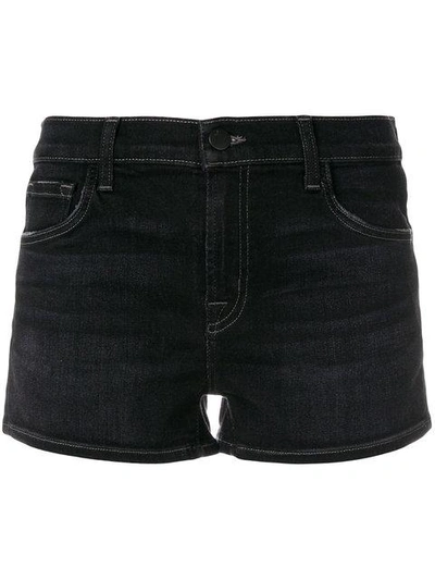 Shop J Brand Faded Short Shorts - Black