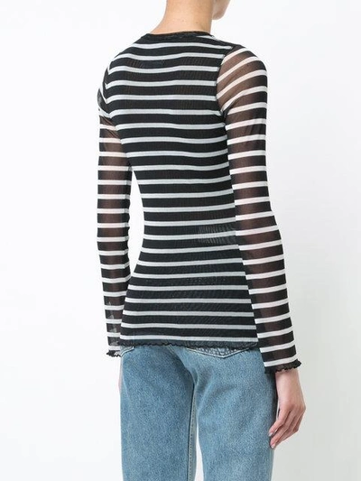 Shop Fuzzi Striped V-neck Top